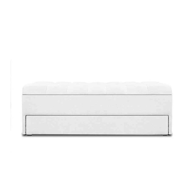 MAGIC CLASS - ZAPATERO BAUL DENVER 100X50X45 MICROFIBRA BLANCO