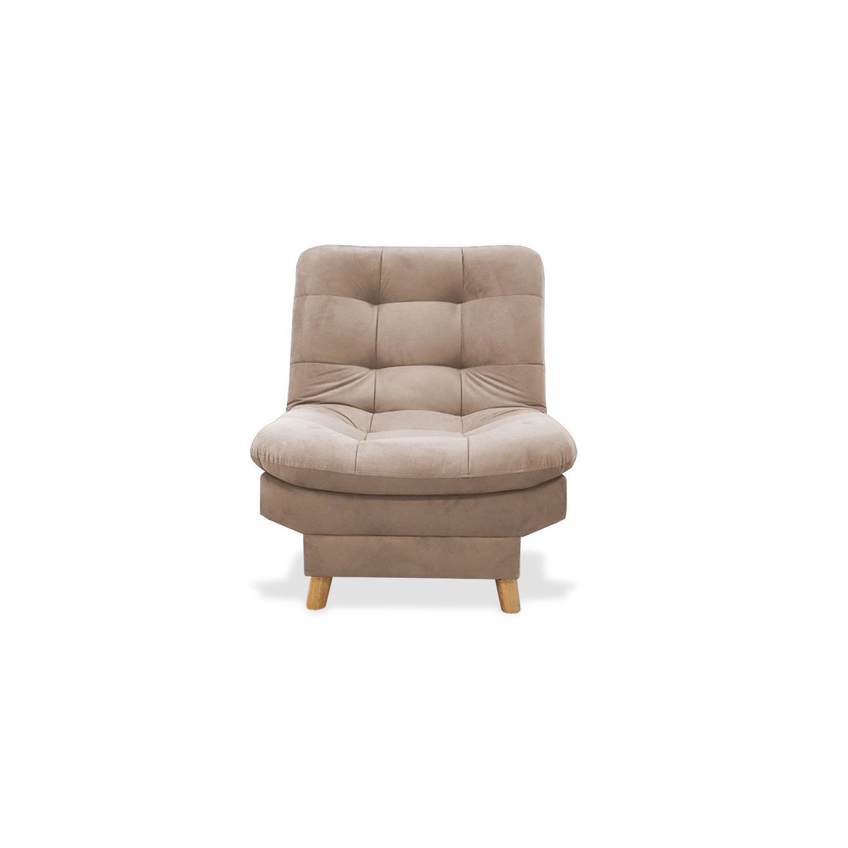 MUEBLES REM - Poltrona Hofmann Tela Camel Reclinable 3 posiciones