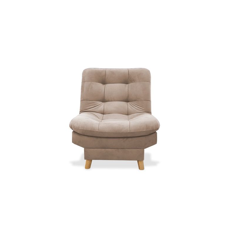 GENERICO - Poltrona Hofmann Tela Camel Reclinable 3 posiciones