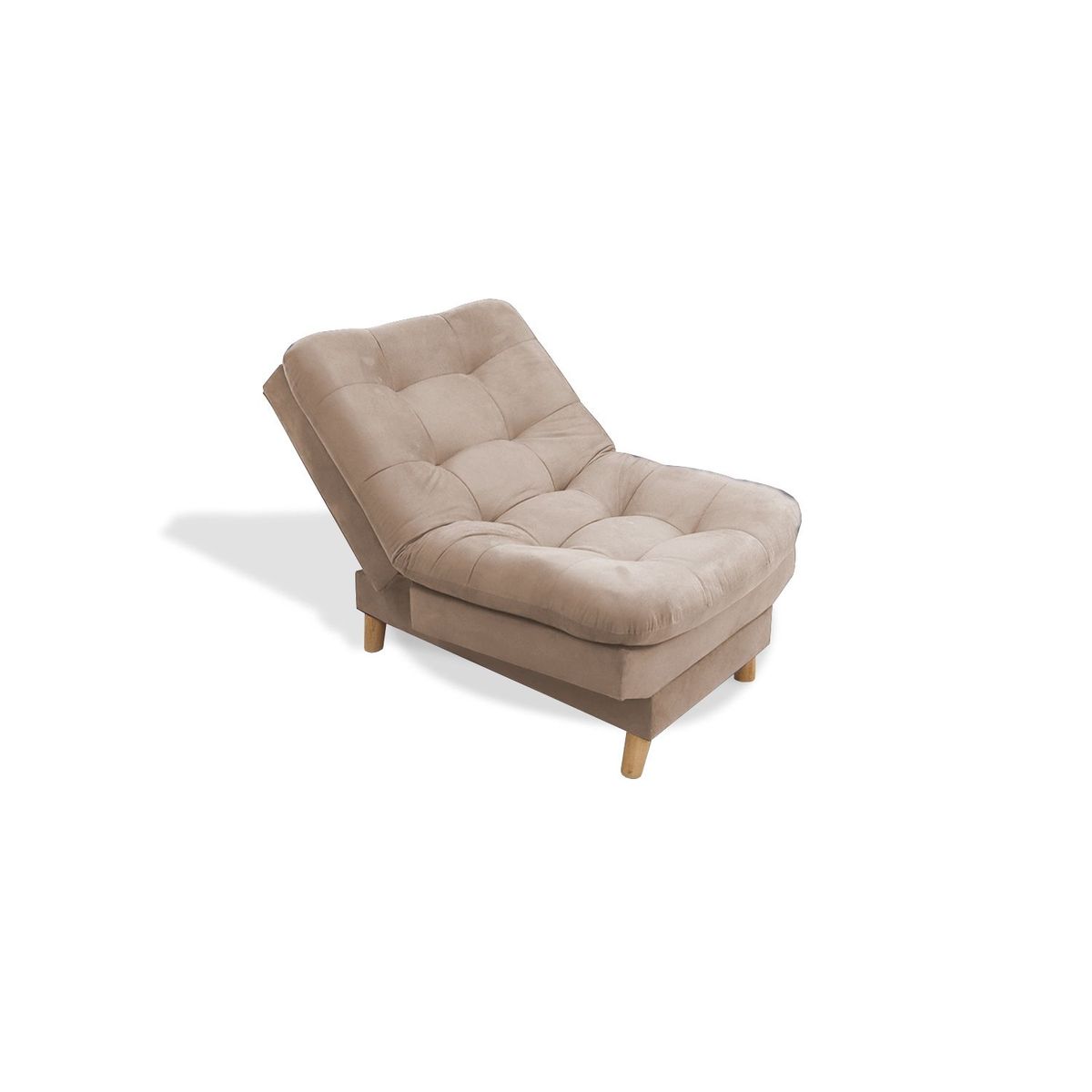 MUEBLES REM - Poltrona Hofmann Tela Camel Reclinable 3 posiciones