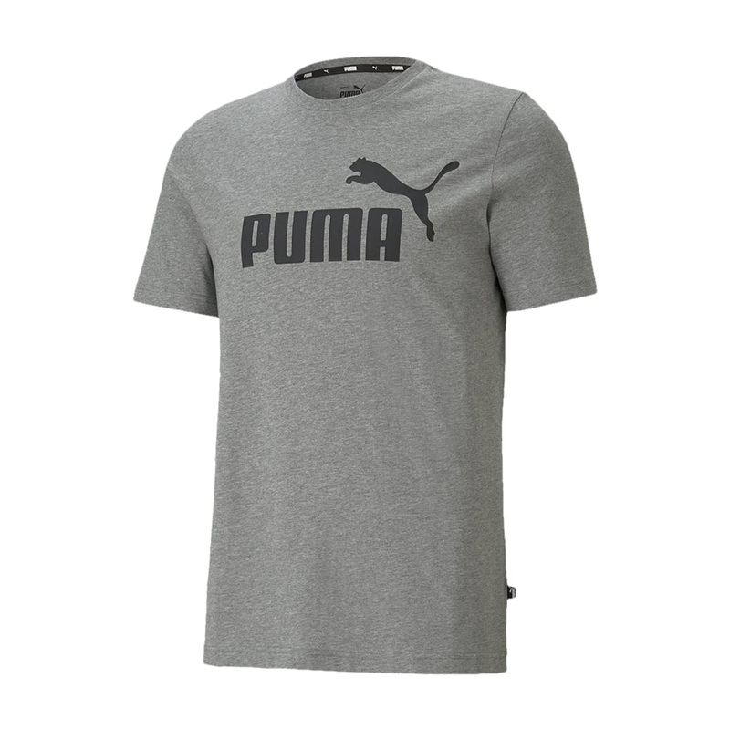 PUMA - Camiseta Puma Marca Para Hombre Ess Logo Tee Gris Original