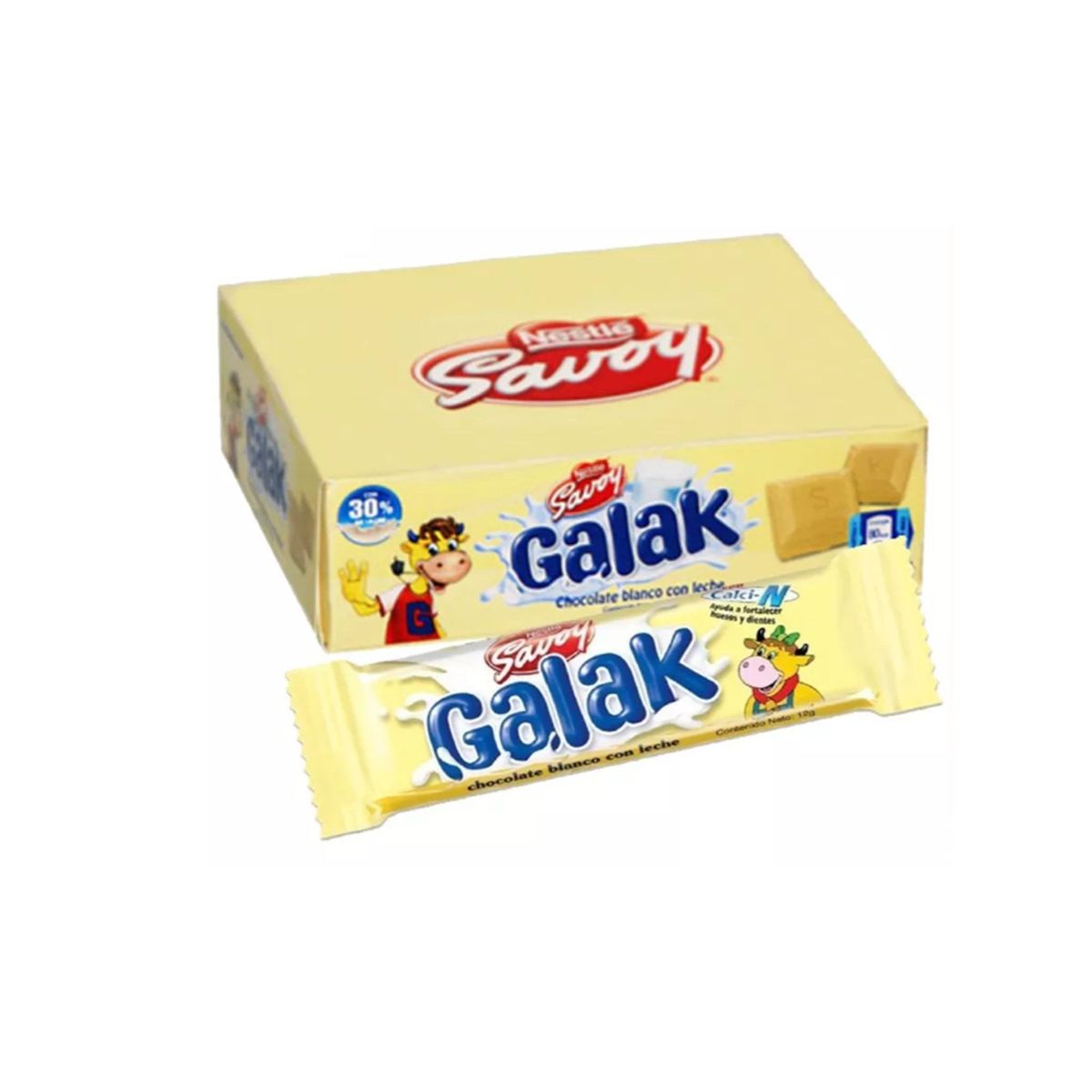 GENERICO - Chocolate Galak Choco Blanco Nestle Savoy X12unds