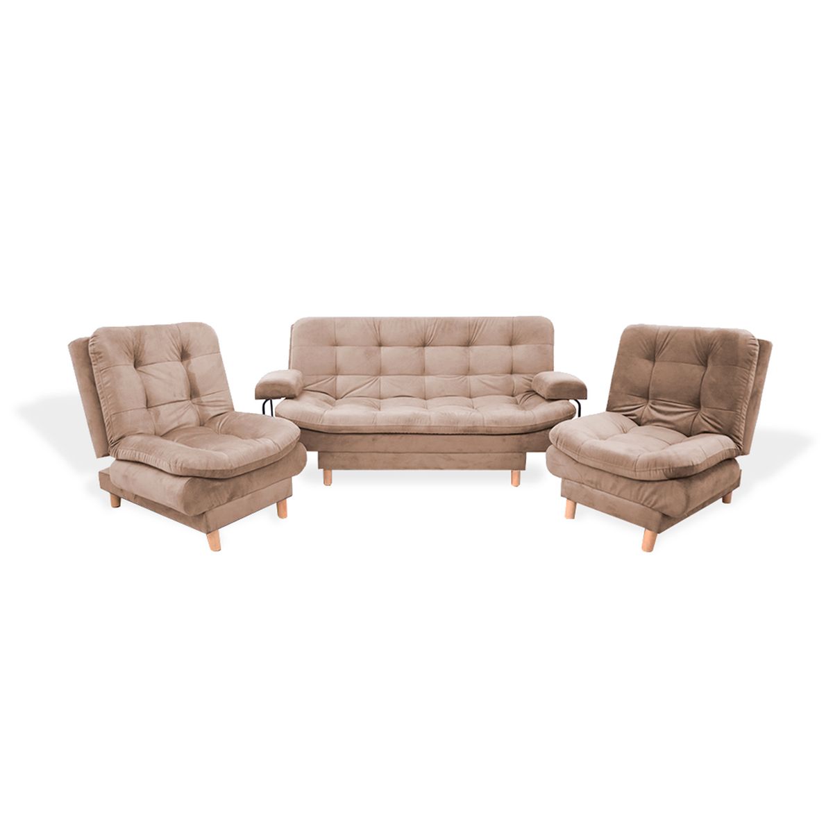 MUEBLES REM - Sala Clic Clac Keller Camel