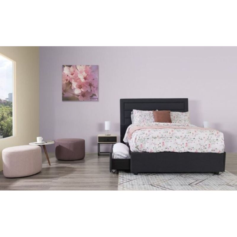 MUEBLES FIOTTI - Combo Colchon Zabra Doble + Base Cama + Cabecero