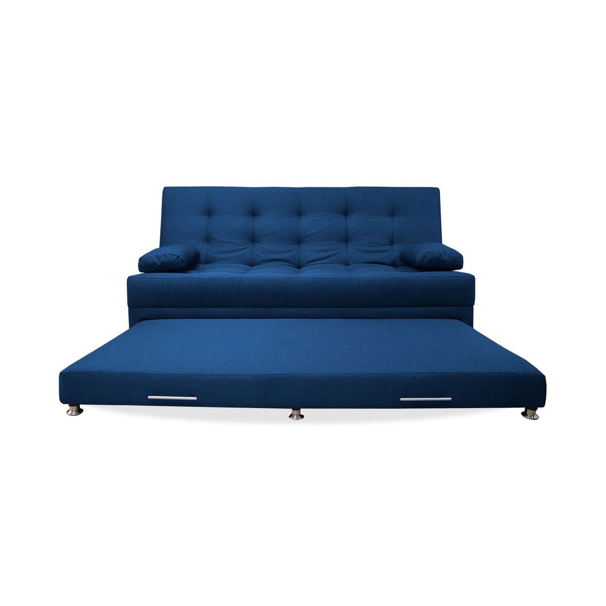 MUEBLES REM - Sofá cama Portmann nido tarima Azul Petroleo + cojines