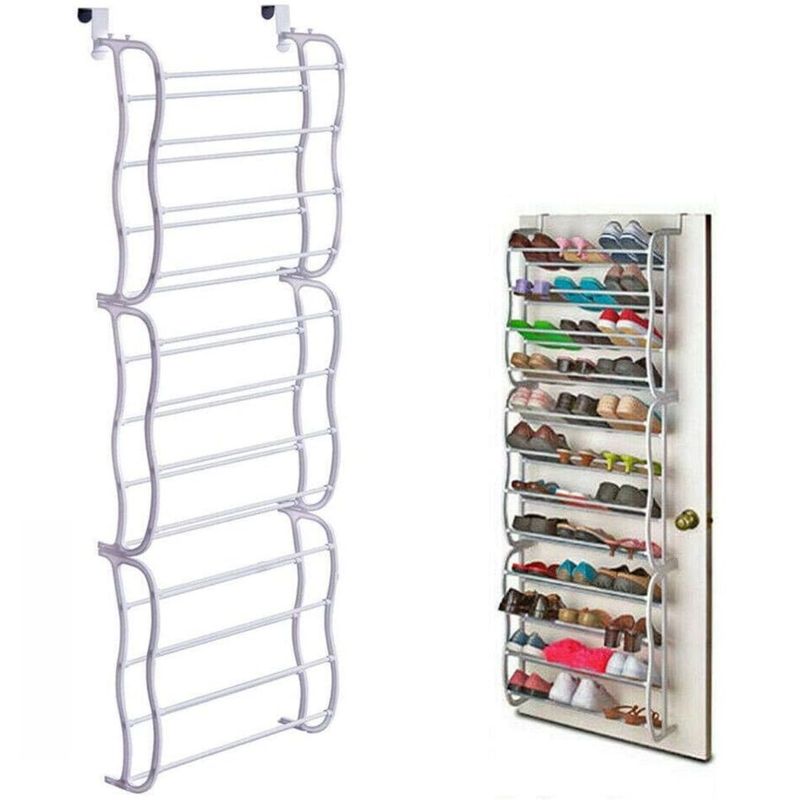 GENERICO - Organizador de zapatos de puerta metálico