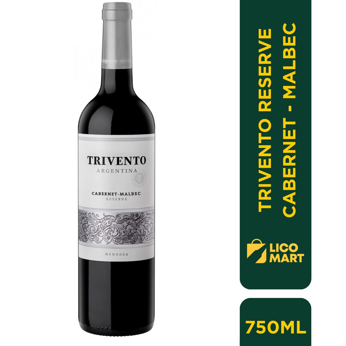 GENERICO - VINO TINTO TRIVENTO RESERVA CABERNET-MALBEC 750 ML