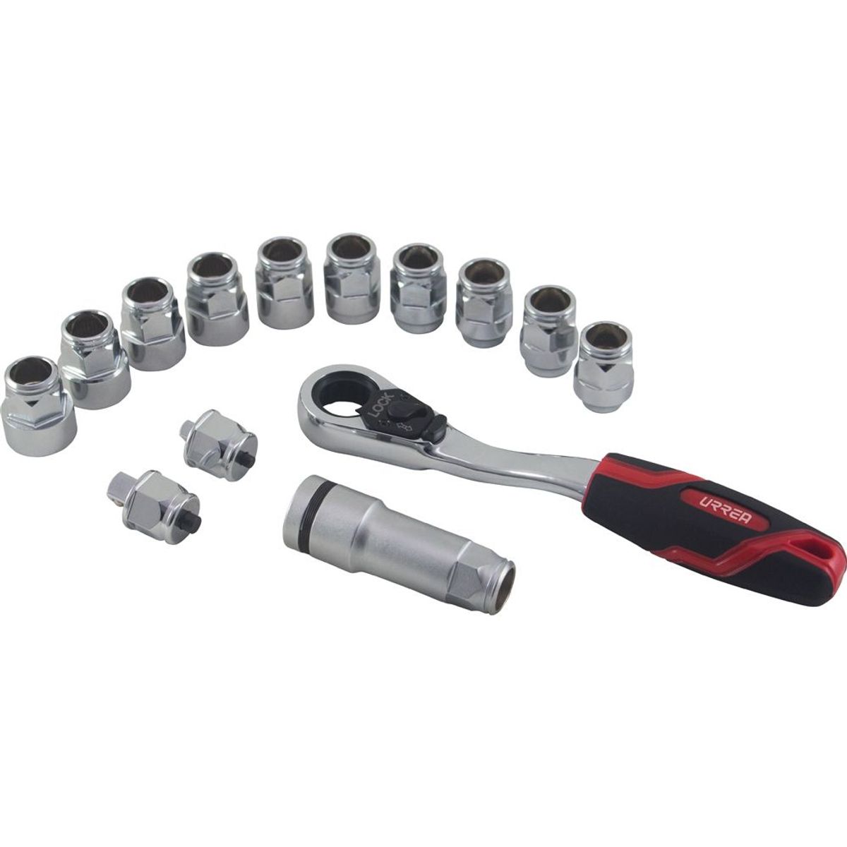 URREA - Juego de Dados y Accesorios Go-Through 3/8"Urrea