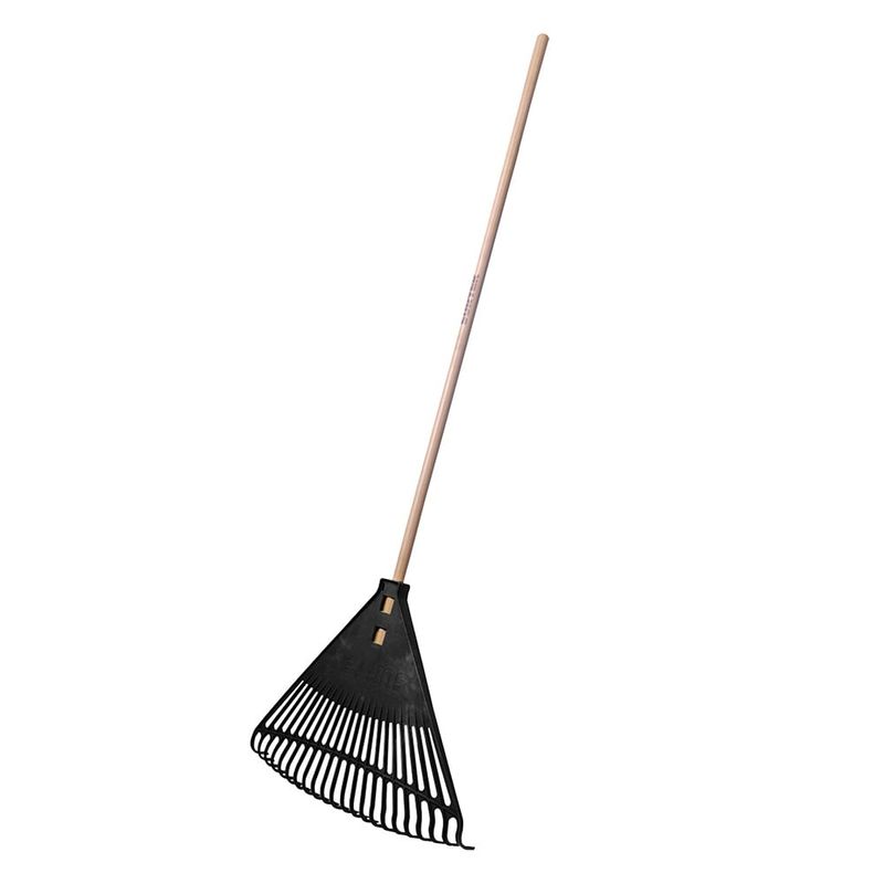 SURTEK - Escoba plástica color negro para jardín 22 dientes Surtek