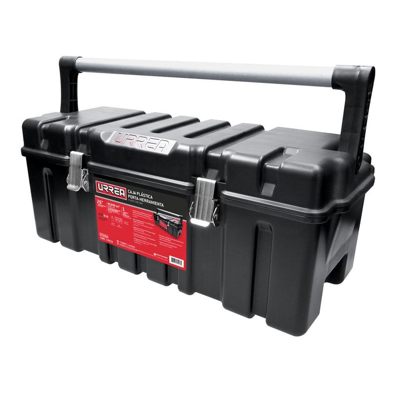 URREA - Caja portaherramientas plástica broches metálicos 26" Urrea
