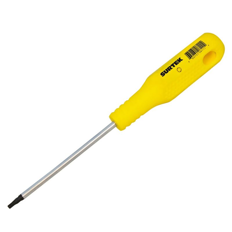 SURTEK - Destornillador amarillo barra redonda punta Torx® T15 Surtek