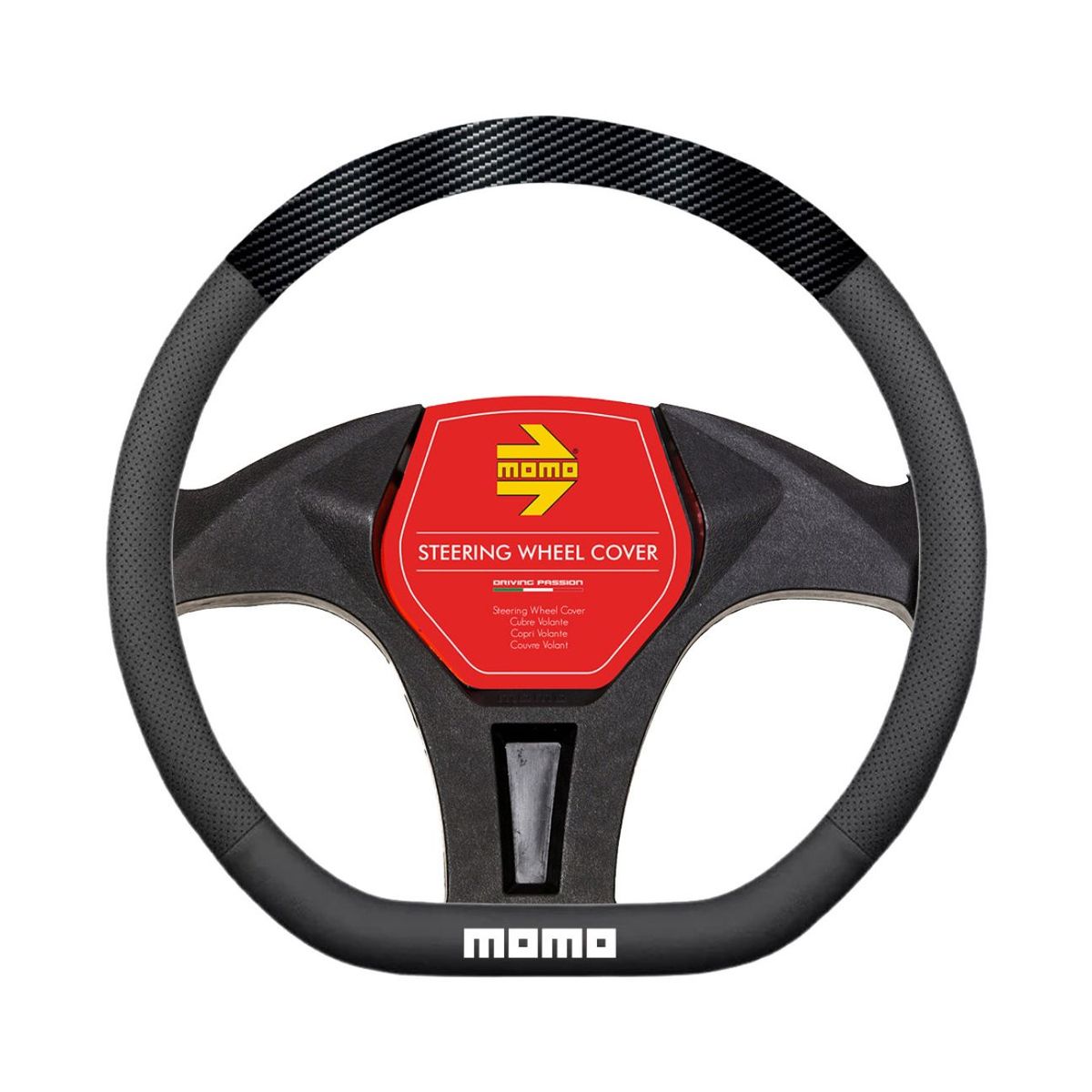 MOMO - Cubre Volante Carro Forro Protector Timon Tipo D Momo