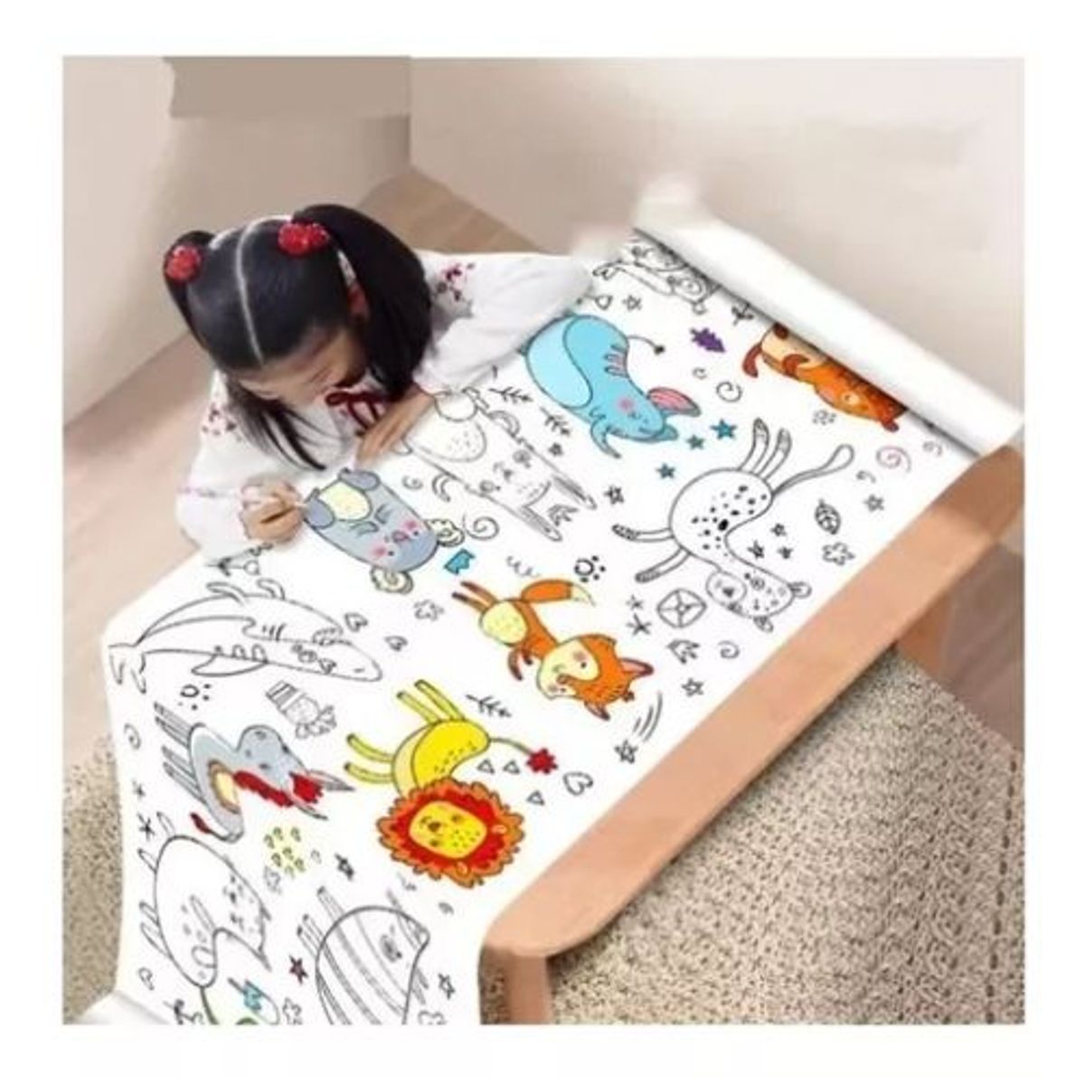 AFM - Papel De Colorear Para Niños, 30 X 300 Cm, Dibujo En Rollo