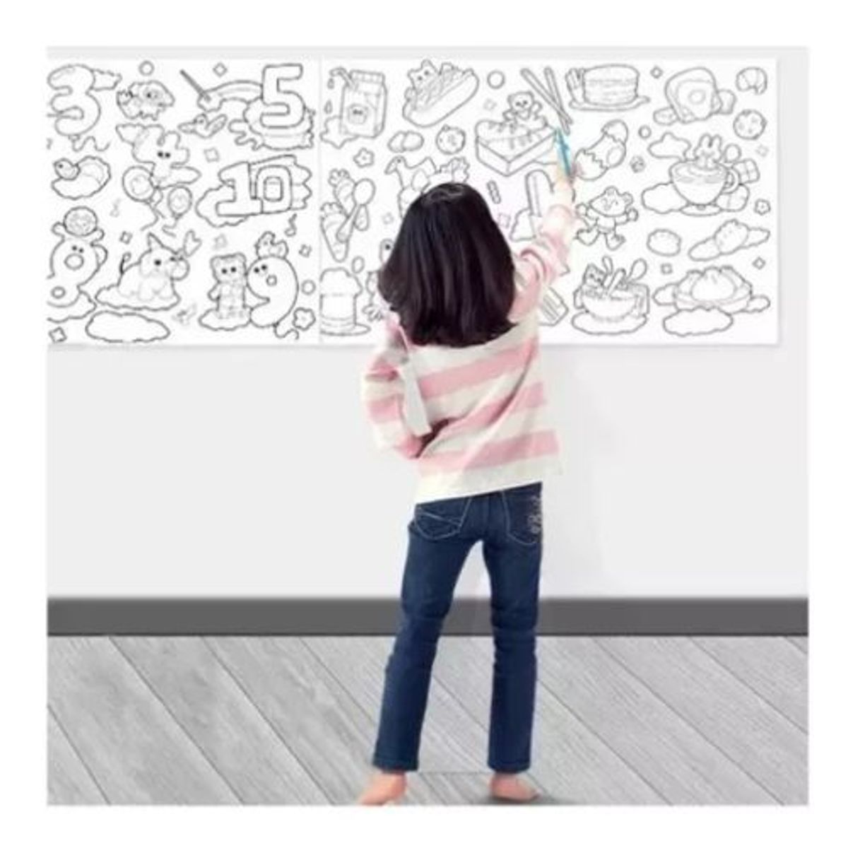 AFM - Papel De Colorear Para Niños, 30 X 300 Cm, Dibujo En Rollo