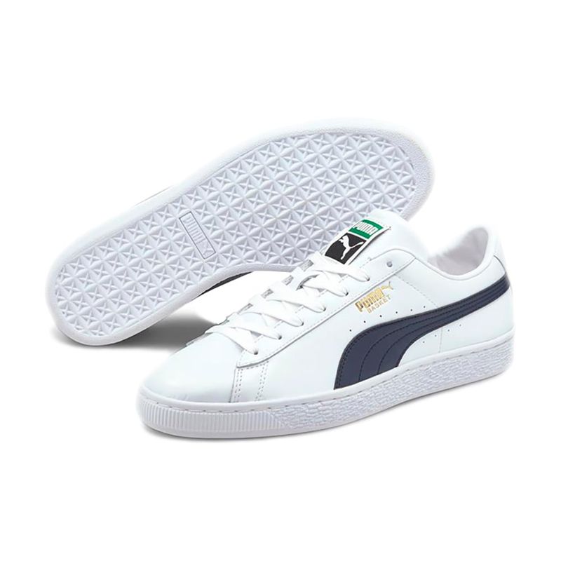 PUMA - Tenis Marca Puma Basket Classic Xxi Original Blanco Hombre