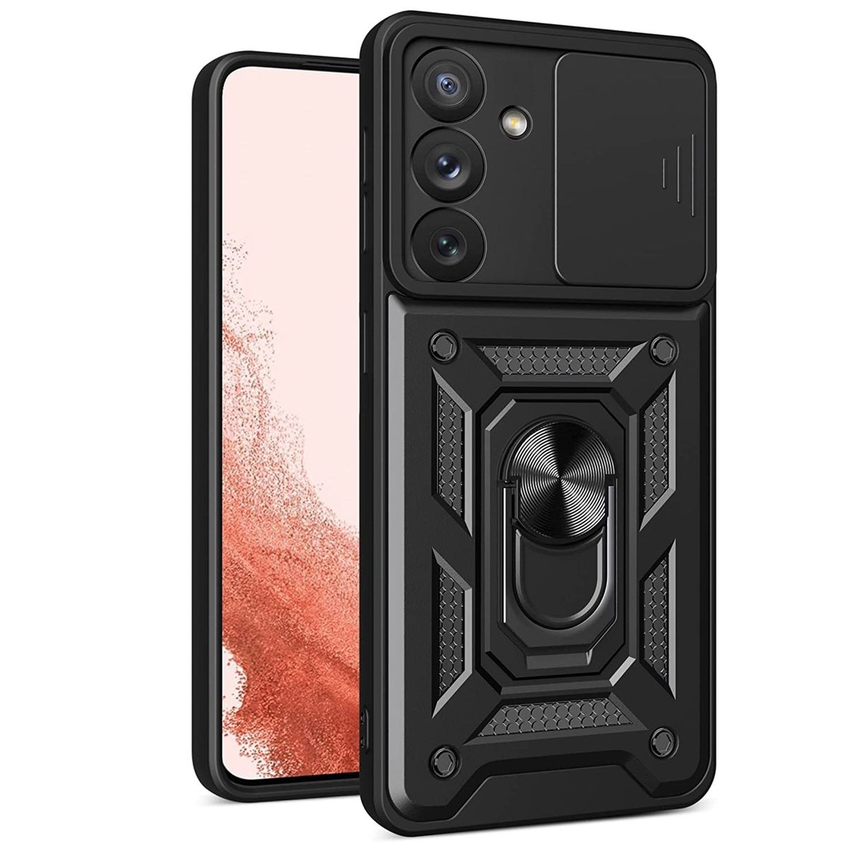 GENERICO - Funda Case Protector Cámara Slider Compatible Samsung A55 5G Negro