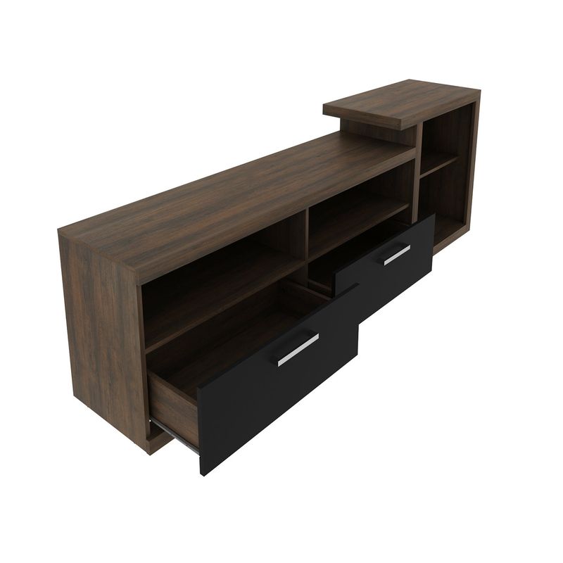 BONNO - Rack P/Tv 50 Charles Rustico/Negro Bonno