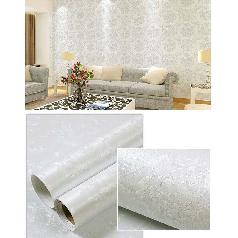 GENERICO - Papel Vinilo Adhesivo De 10 M X 45 Cm Blanco