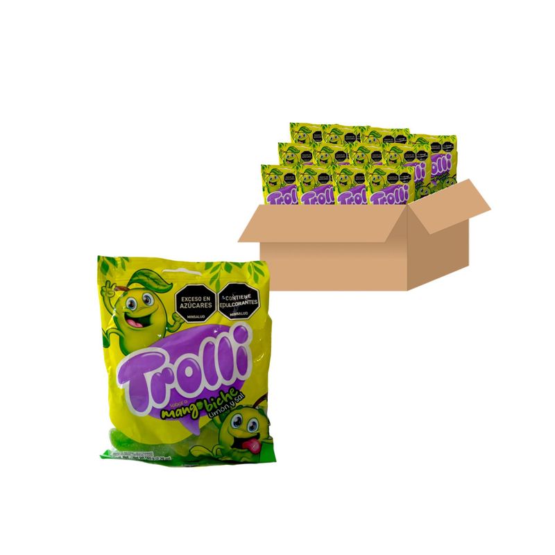 GENERICO - Dulces Nuevas Gomas Mango Biche Trolli X12unds