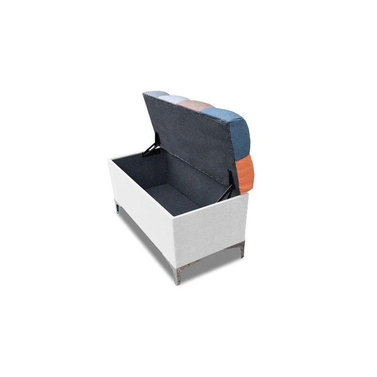 MAGIC CLASS - PUFF BAUL MULTICOLOR80X40X50 MICROFIBRA BLANCO