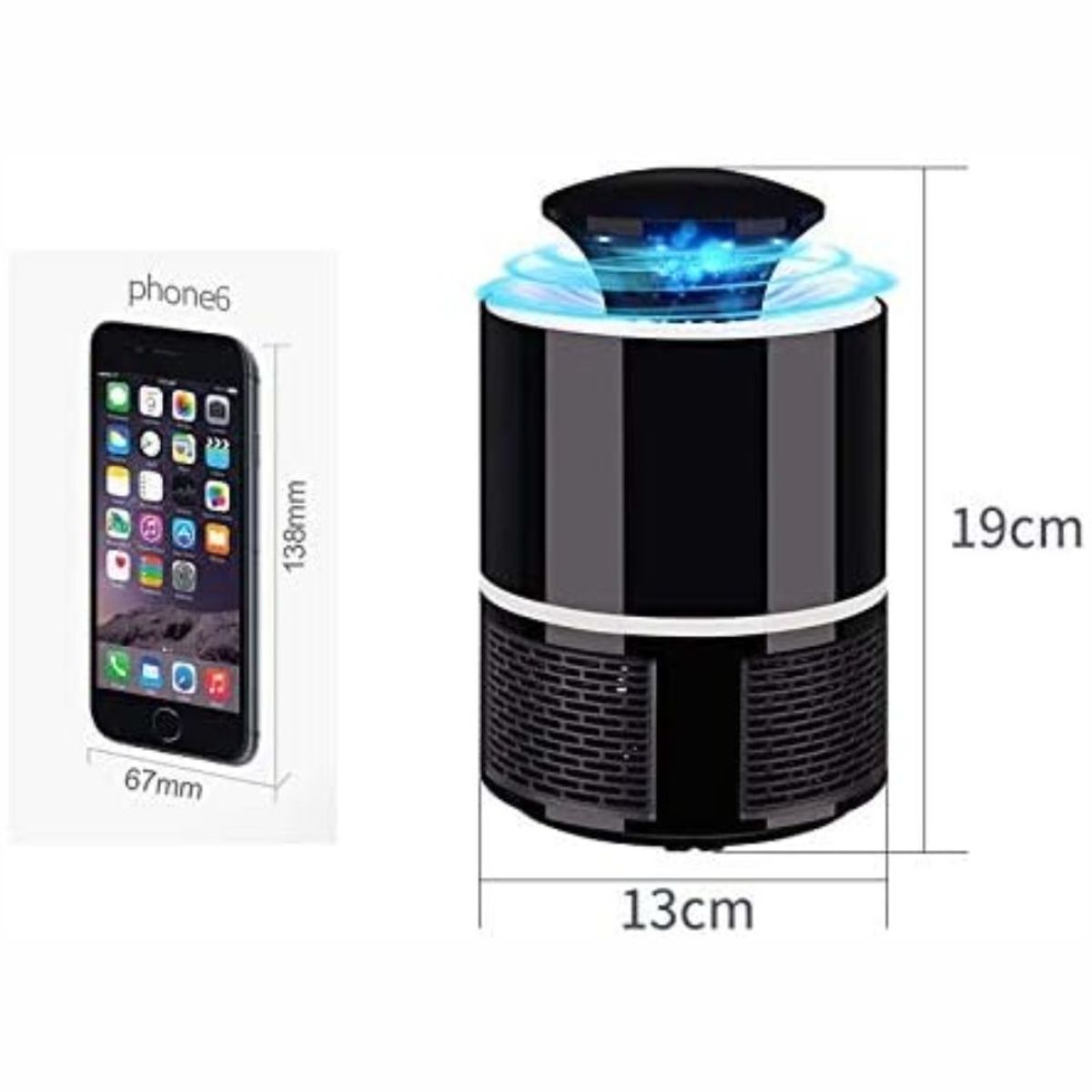 GENERICO - Lampara Led Mata Mosquitos Conexion Usb Portatil