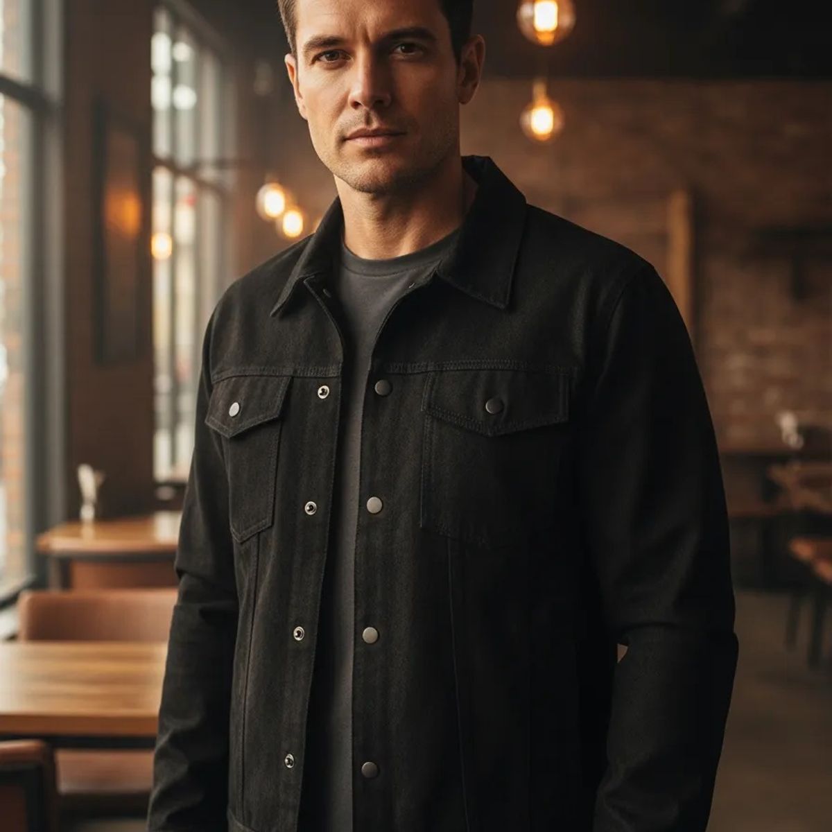 THE CLOTHING COMPANY - Chaqueta Hombre Gamuza Sintética Forrada