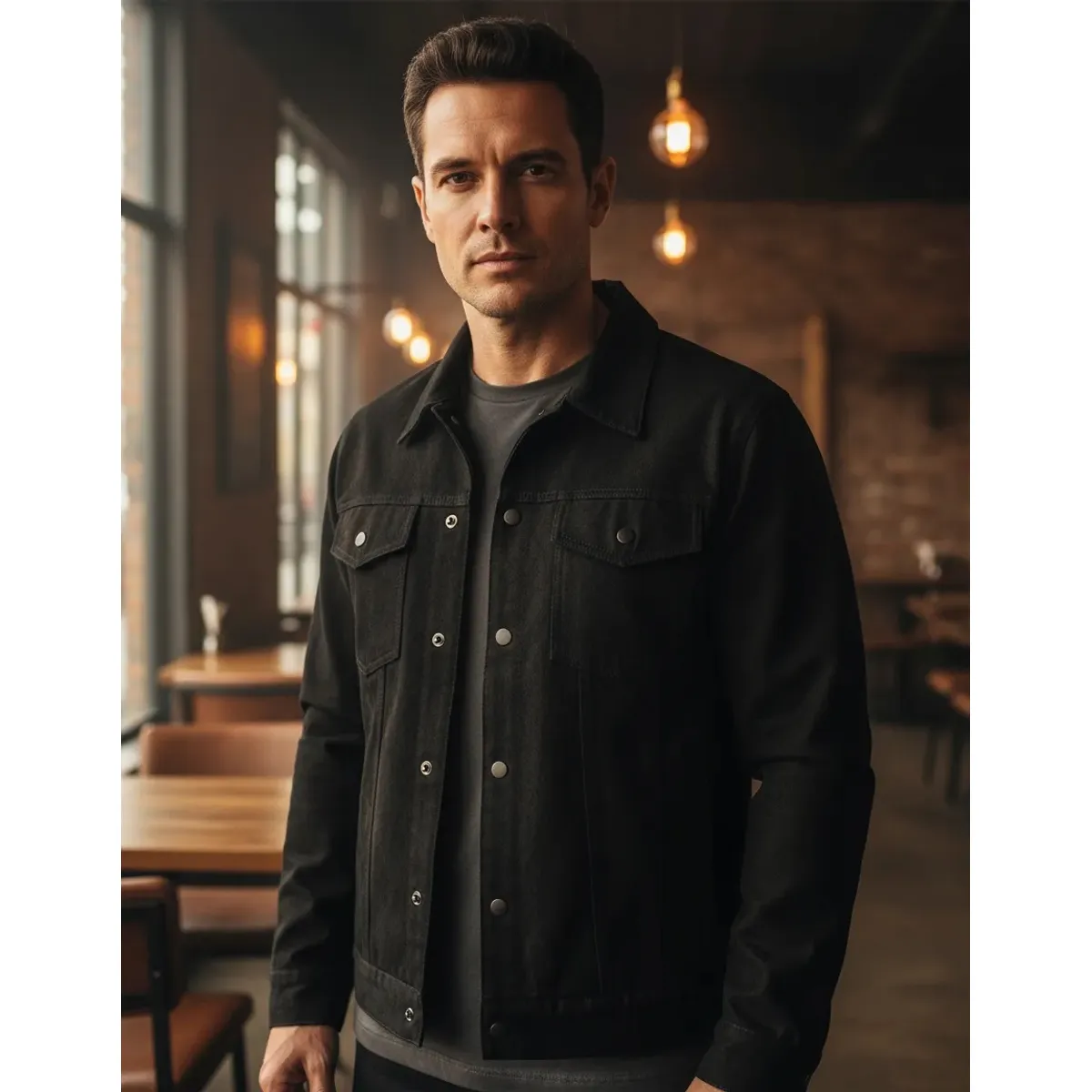 THE CLOTHING COMPANY - Chaqueta Hombre Gamuza Sintética Forrada