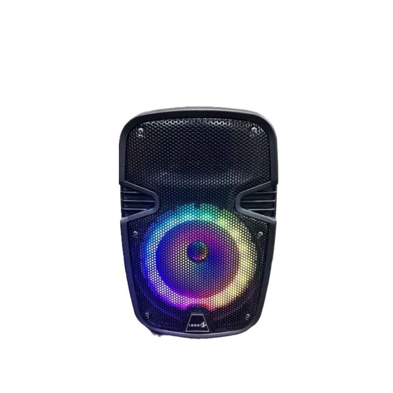 GENERICO - Parlante 8 Con Luces LED & Microfono Recargable Con Bluetooth