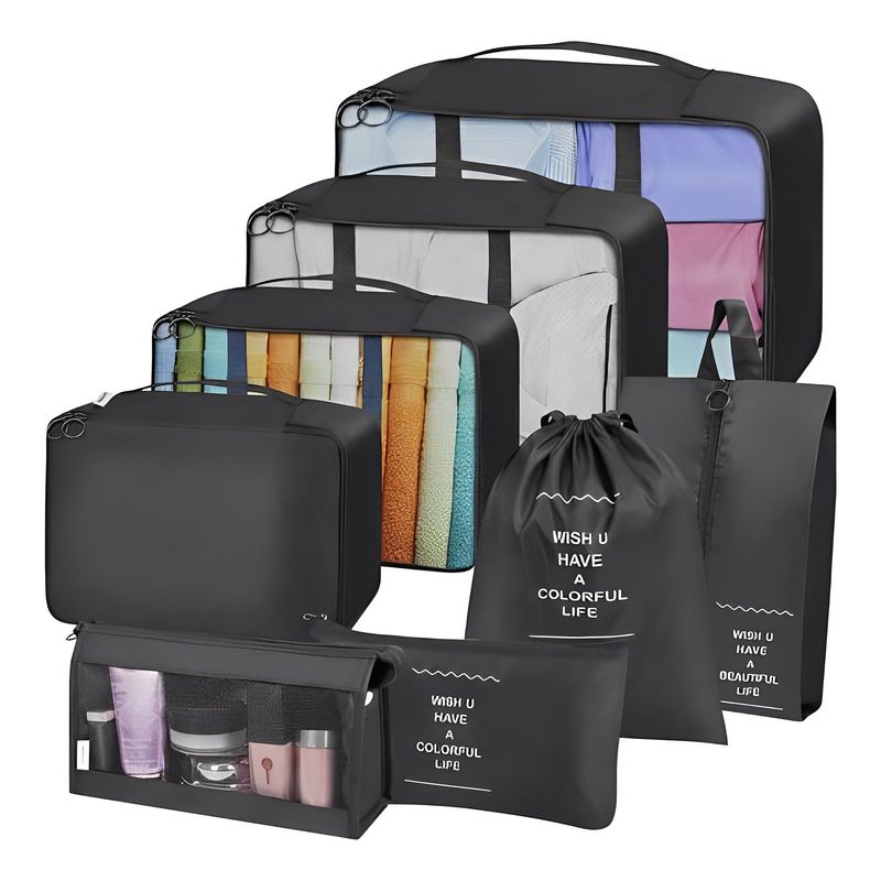 MILOPTS - Kit Organizadores De Maleta Bolsas De Viaje X8 Piezas