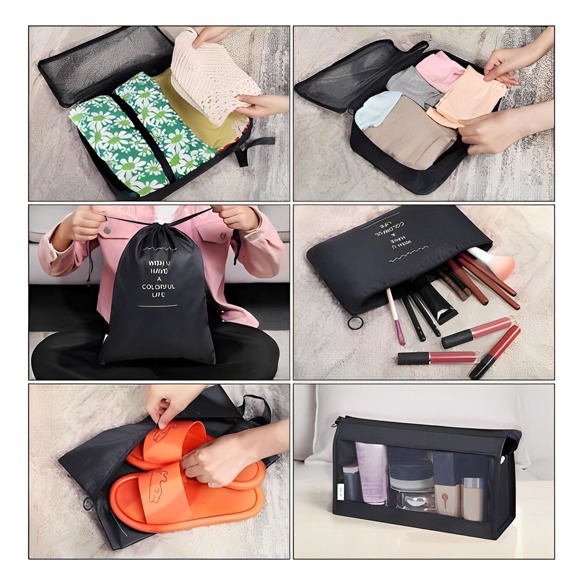 MILOPTS - Kit Organizadores De Maleta Bolsas De Viaje X8 Piezas