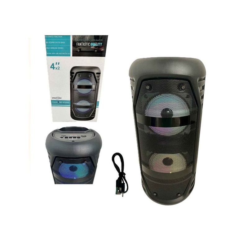 GENERICO - Parlante Inalmbrico Con Bluetooth & Luces LED GTS 1549