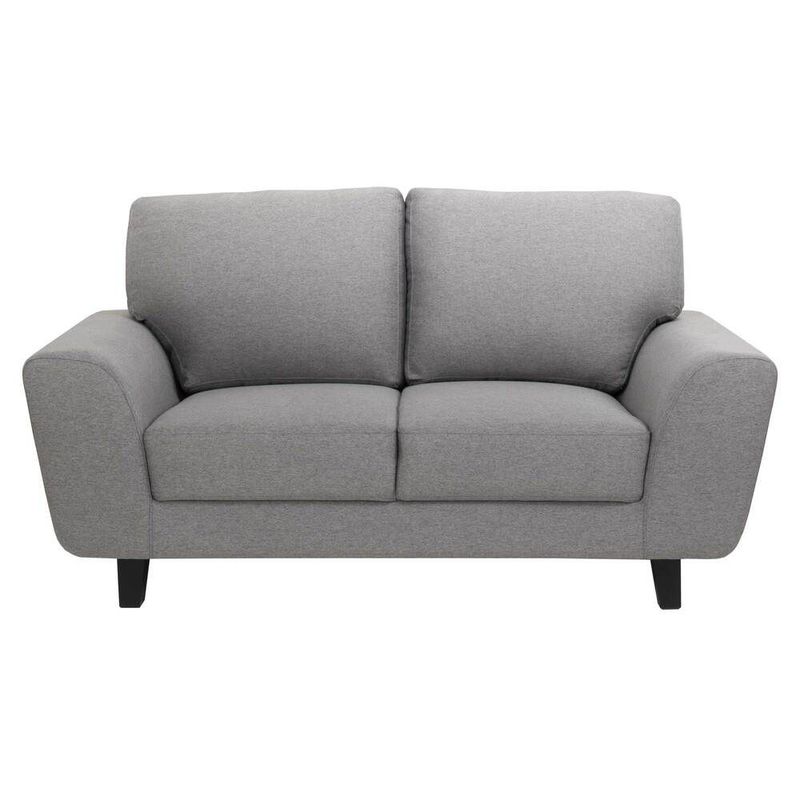 MUEBLES FIOTTI - Sofa 2 Puestos Gris Poliester Evora