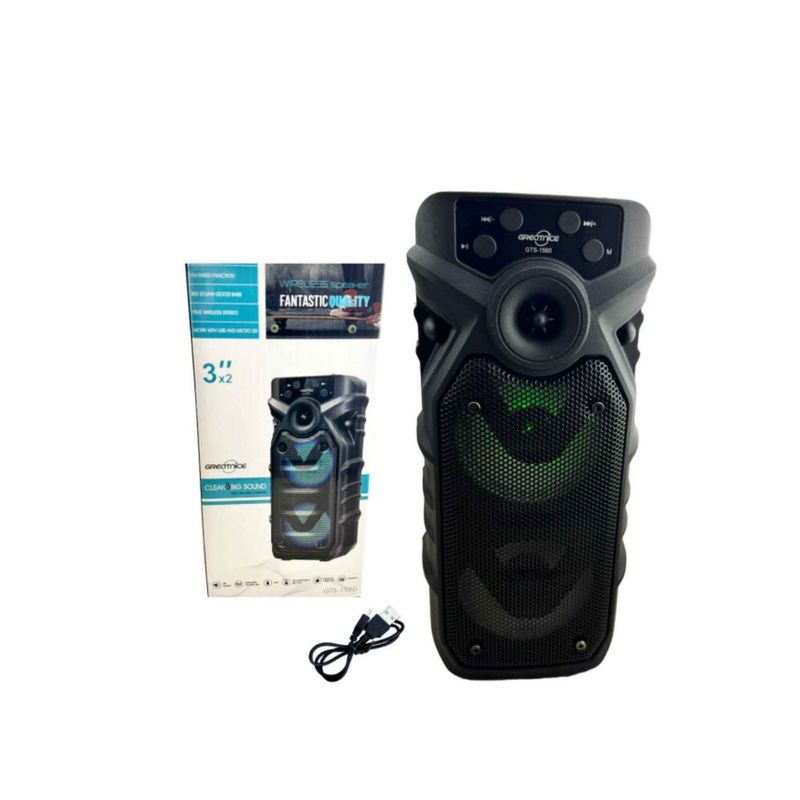 GENERICO - Parlante Bluetooth  luz LED Inalámbrica Portátil GTS 1560 PARLANTE GTS