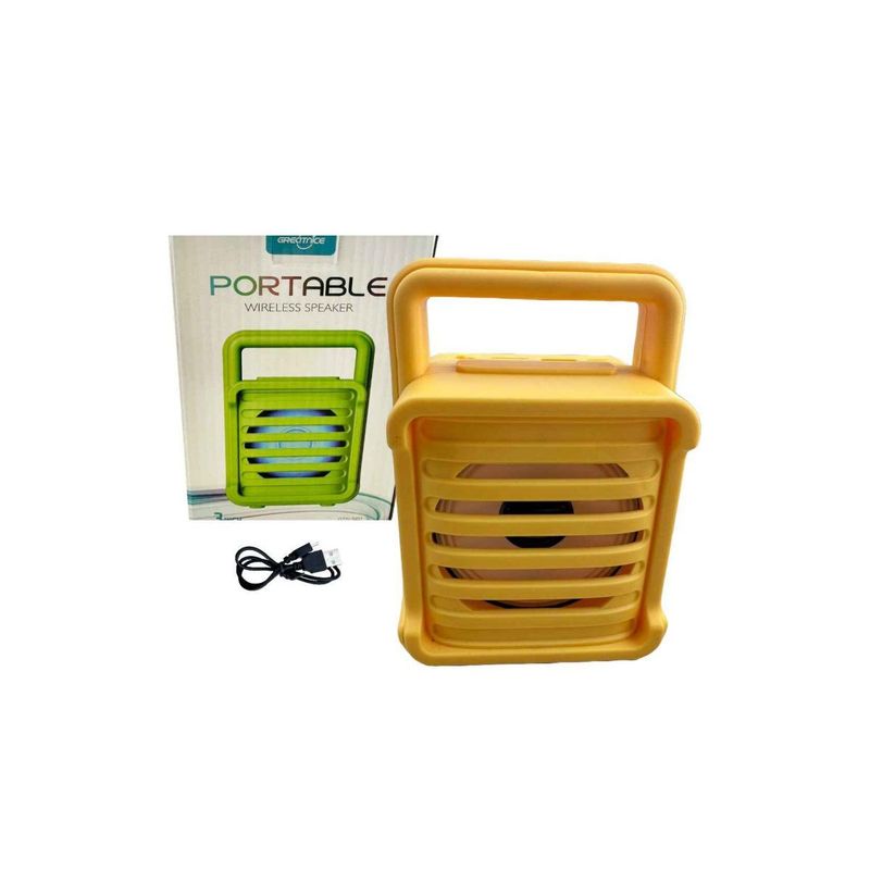 GENERICO - Parlante Portatil Inalambrico Luz Led Usb Radio GTS 1951  GTS