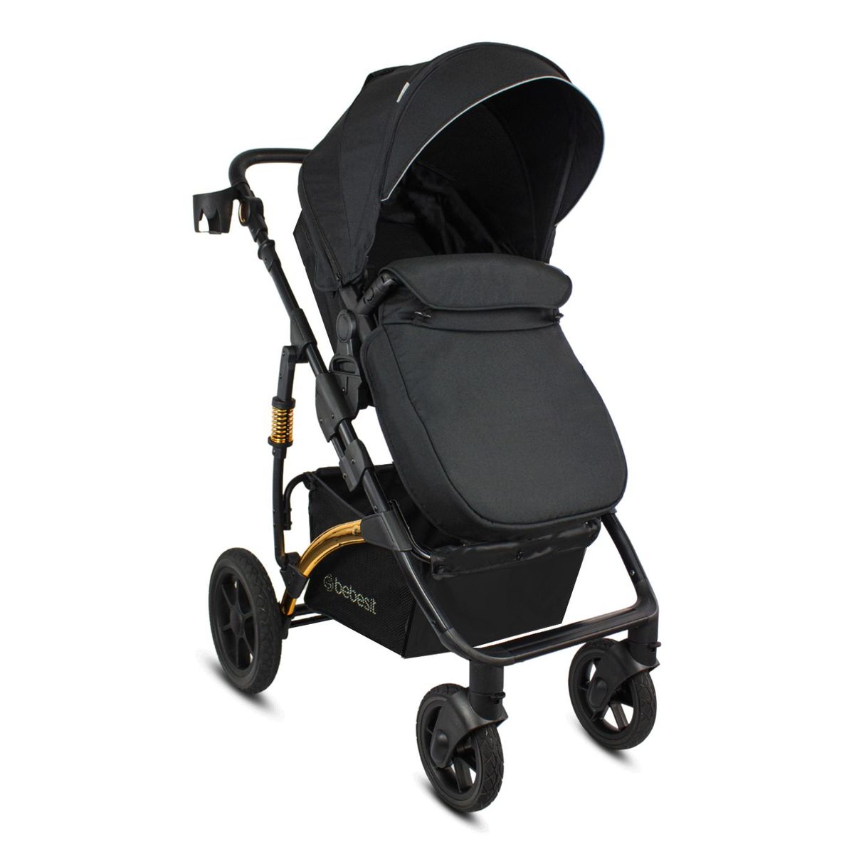 BEBESIT - Coche Bebé Travel System Spring Gold Negro Bebesit