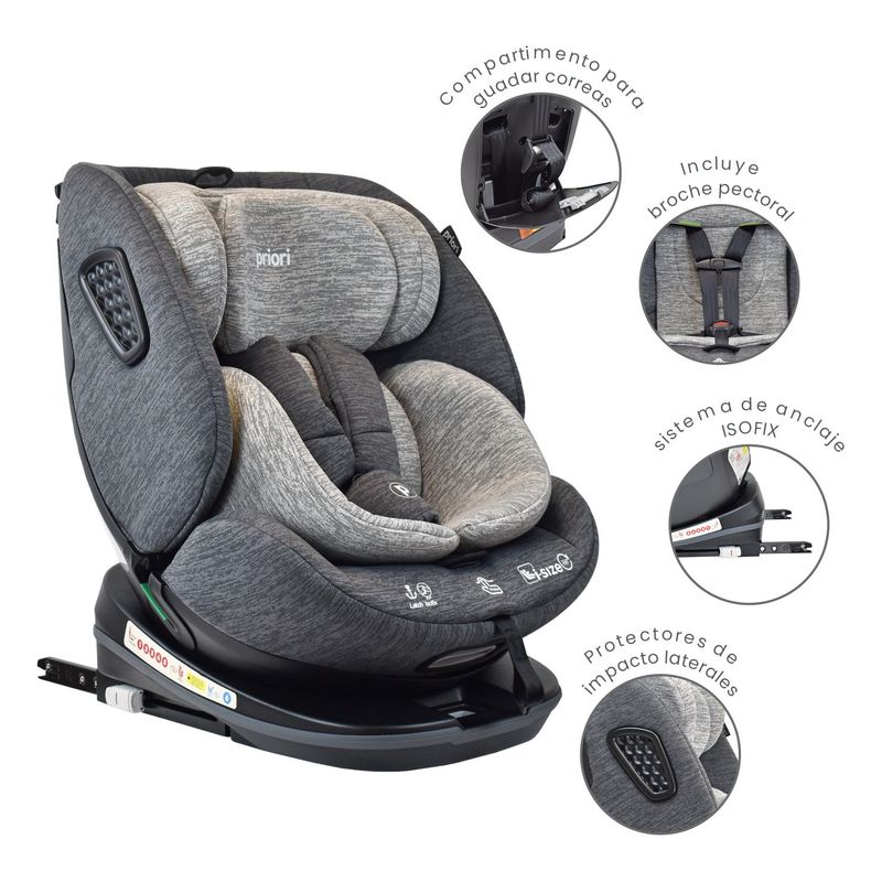 PRIORI - Silla Carro Bebe Priori I Hero Gris