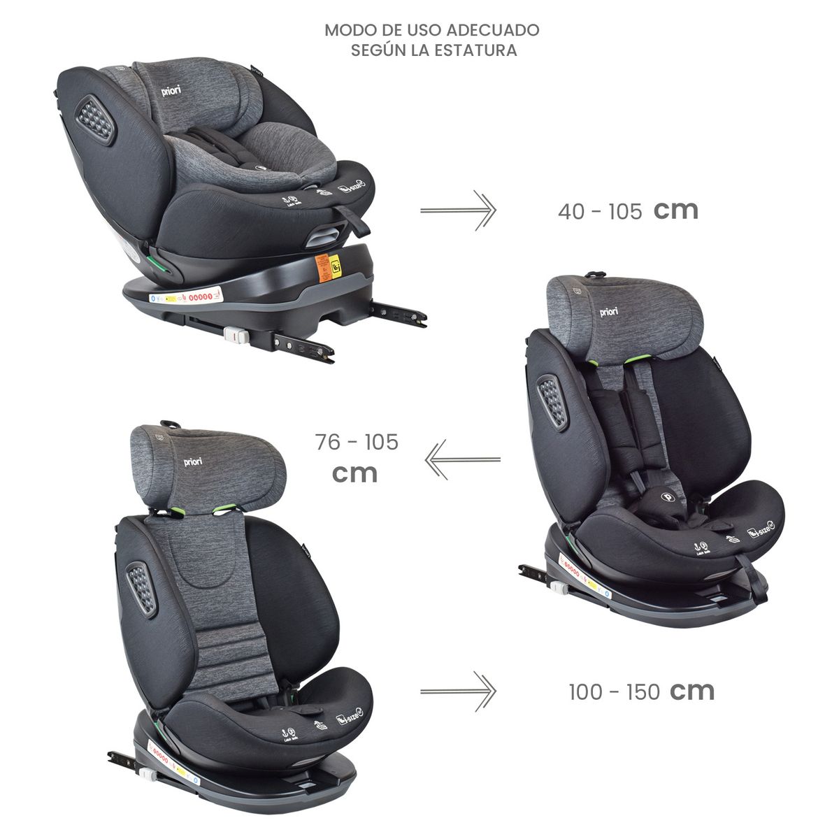 PRIORI - Silla Carro Bebe Priori I Hero Negro