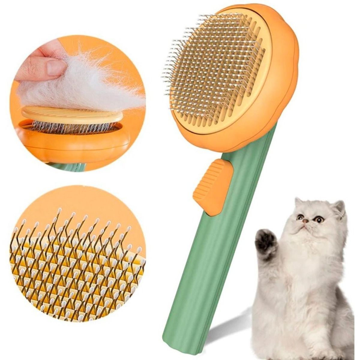 XALTA - Cepillo Removedor De Pelo Para Mascotas -Verde