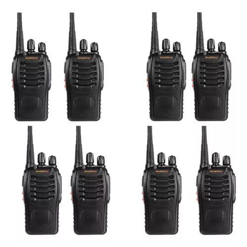 GENERICO - Radio Intercomunicador Baofeng BF 888S Walkie Takie  PROM X 8