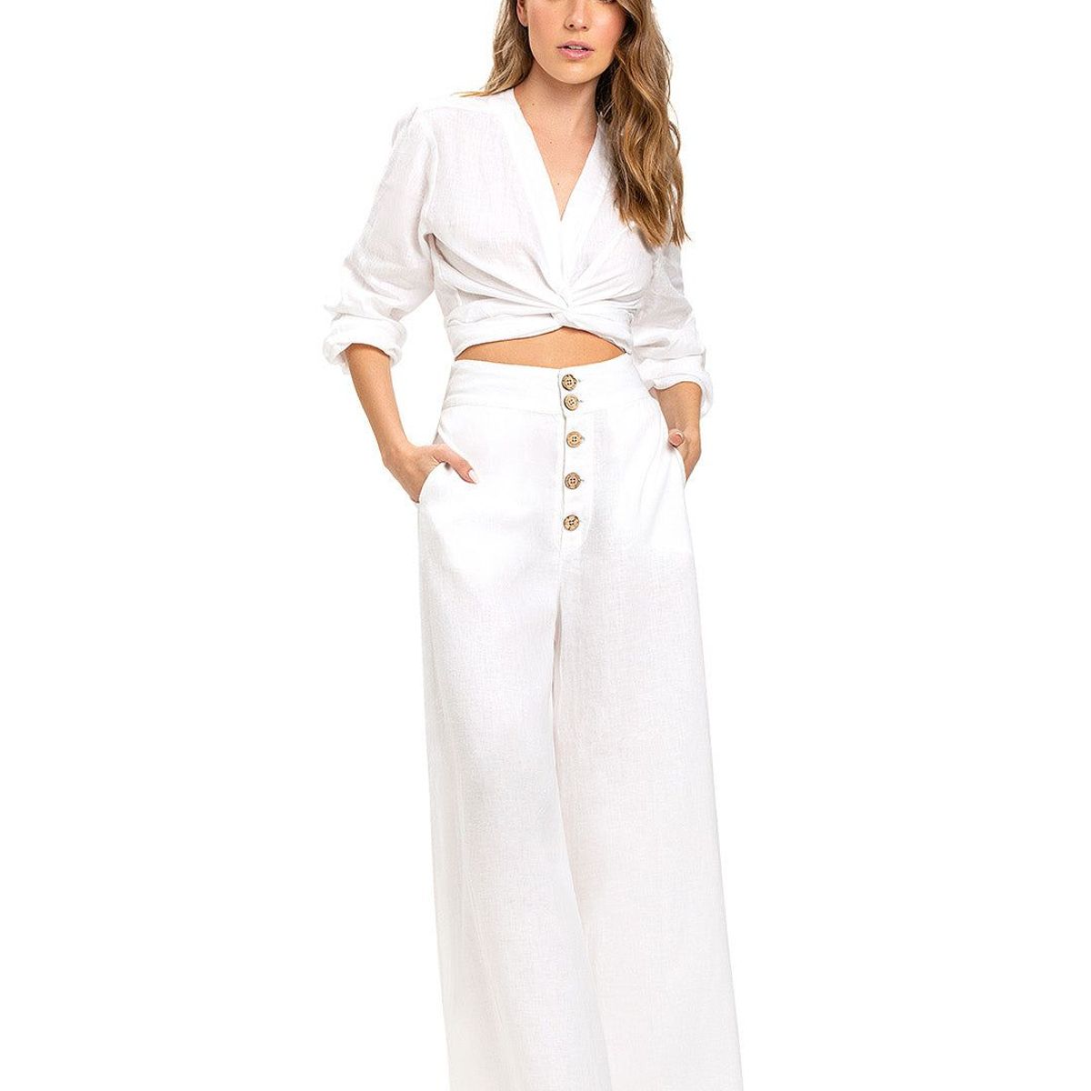 ONDA DE MAR - Pantalon Onda De Mar Blanco Ept001whts