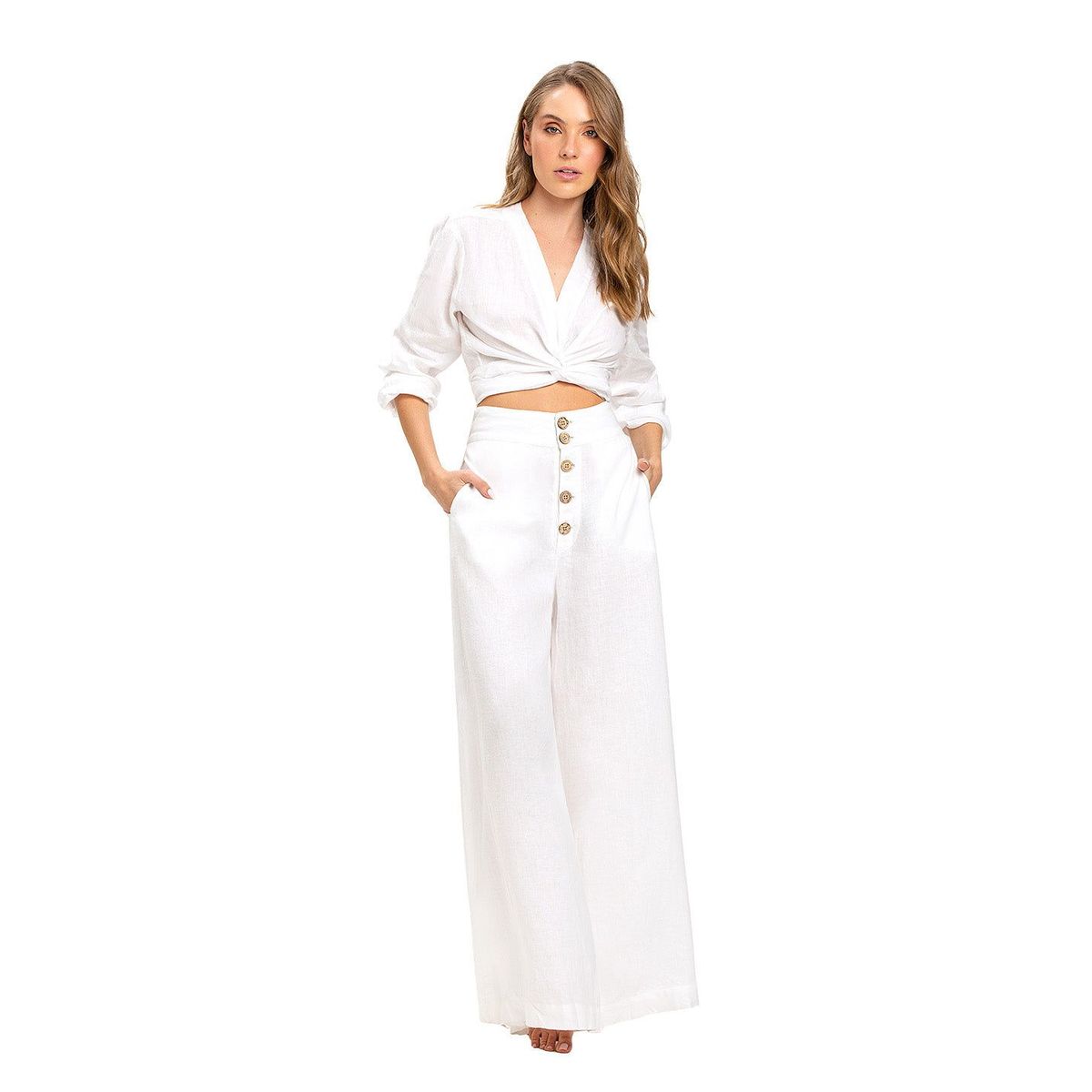 ONDA DE MAR - Pantalon Onda De Mar Blanco Ept001whts