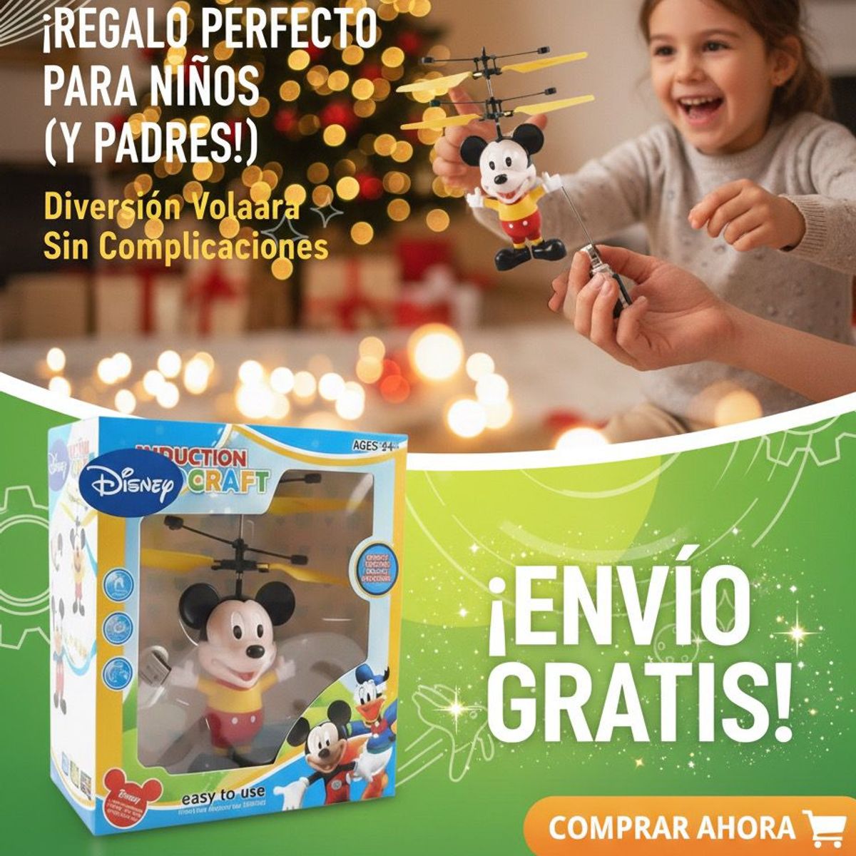 HOMETLY - dron teledirigido tipo drone regalo para niños