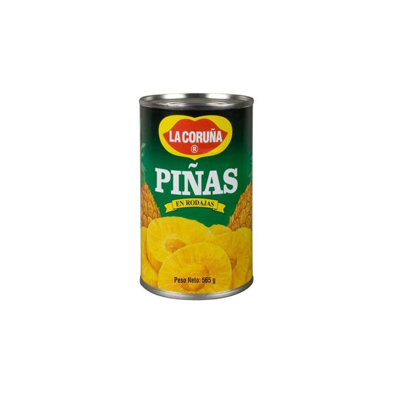 GENERICO - Piña En Rodajas Lata 565gr La Coruña