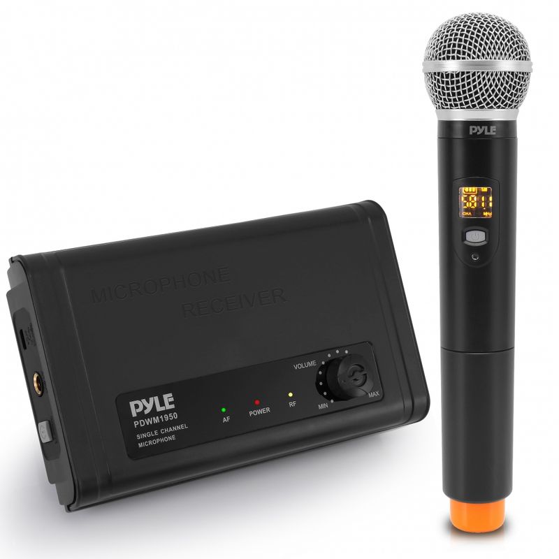 PYLE - Sistema de micrófono inalámbrico UHF PYLE-PRO PDWM1950
