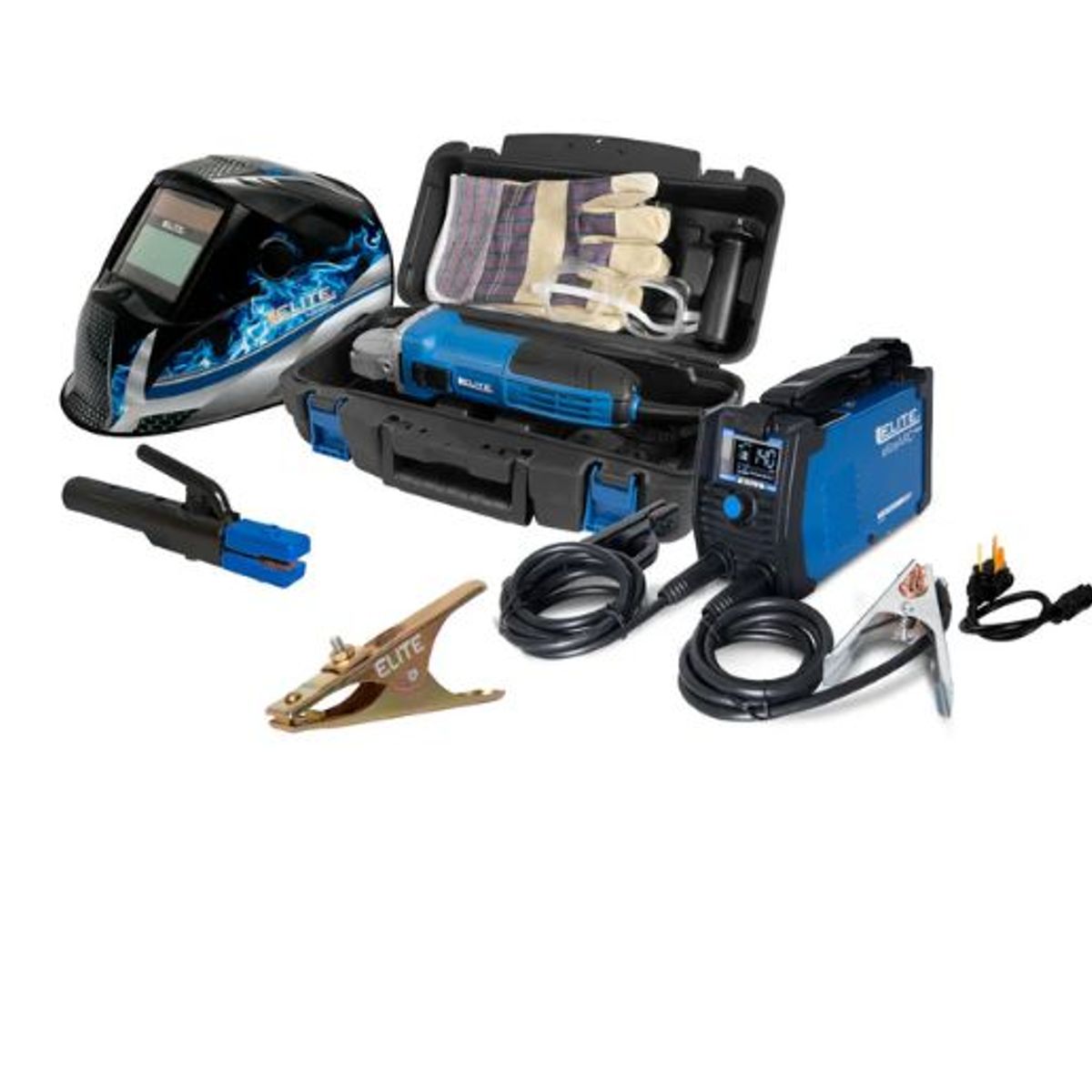 ELITE - Soldador Elite 140 Am Si6140dv + Careta + Pulidora Ag1142kit