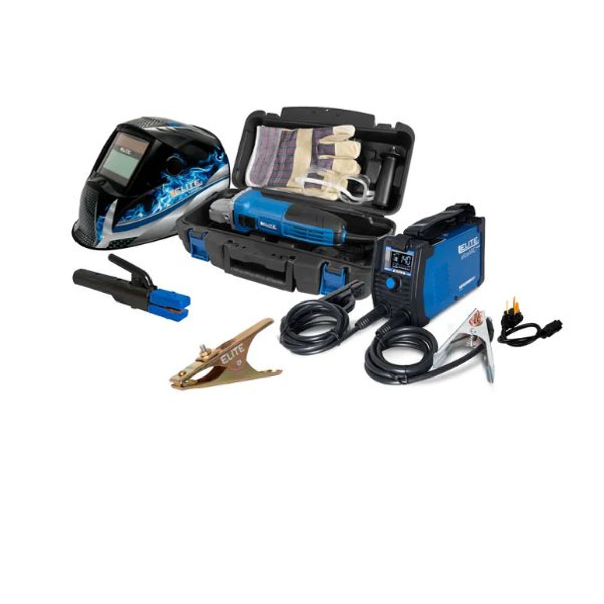 ELITE - Soldador Elite 140 Am Si6140dv + Careta + Pulidora Ag1142kit