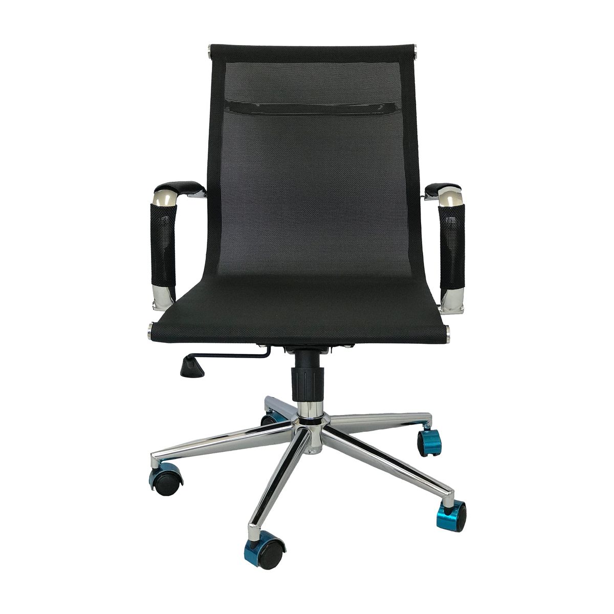 BOXBIT - Kit x2 Sillas Tela Oficina Baja Negra