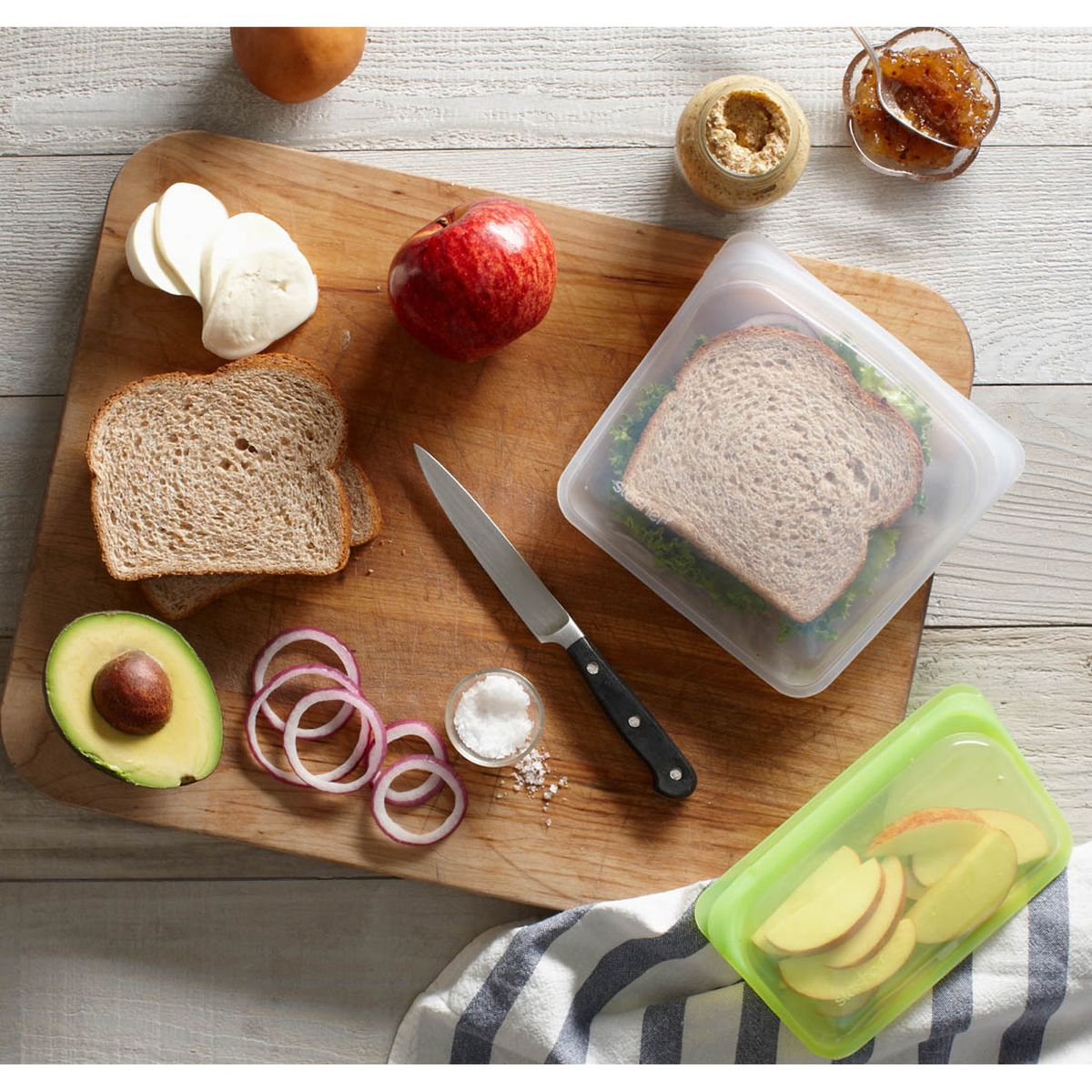 STASHER - Bolsa en Silicona con Cierre Hermético Multiusos 15 Oz - Caja Averiada