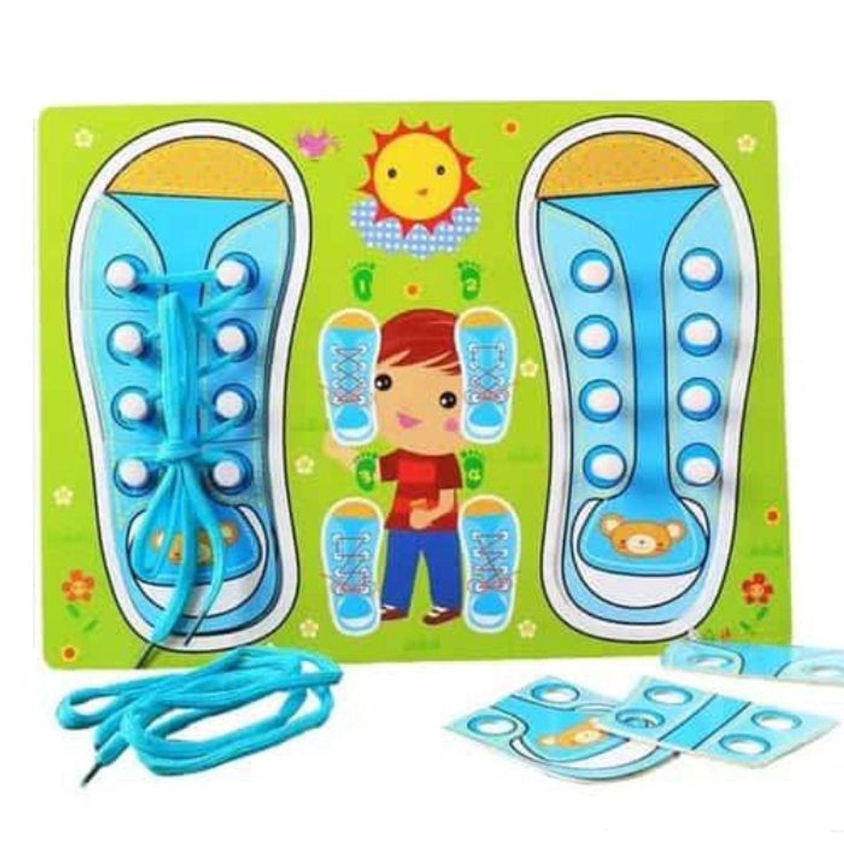 SWISSHOME DR HOFFMAN - JUEGO EDUCATIVO PARA NIÑOS +3 AÑOS ZAPATO DE AMARRAR FINO