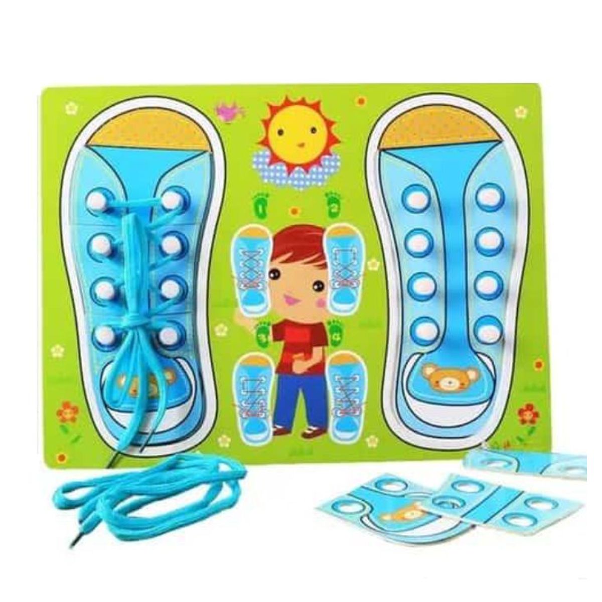 SWISSHOME DR HOFFMAN - JUEGO EDUCATIVO PARA NIÑOS +3 AÑOS ZAPATO DE AMARRAR FINO